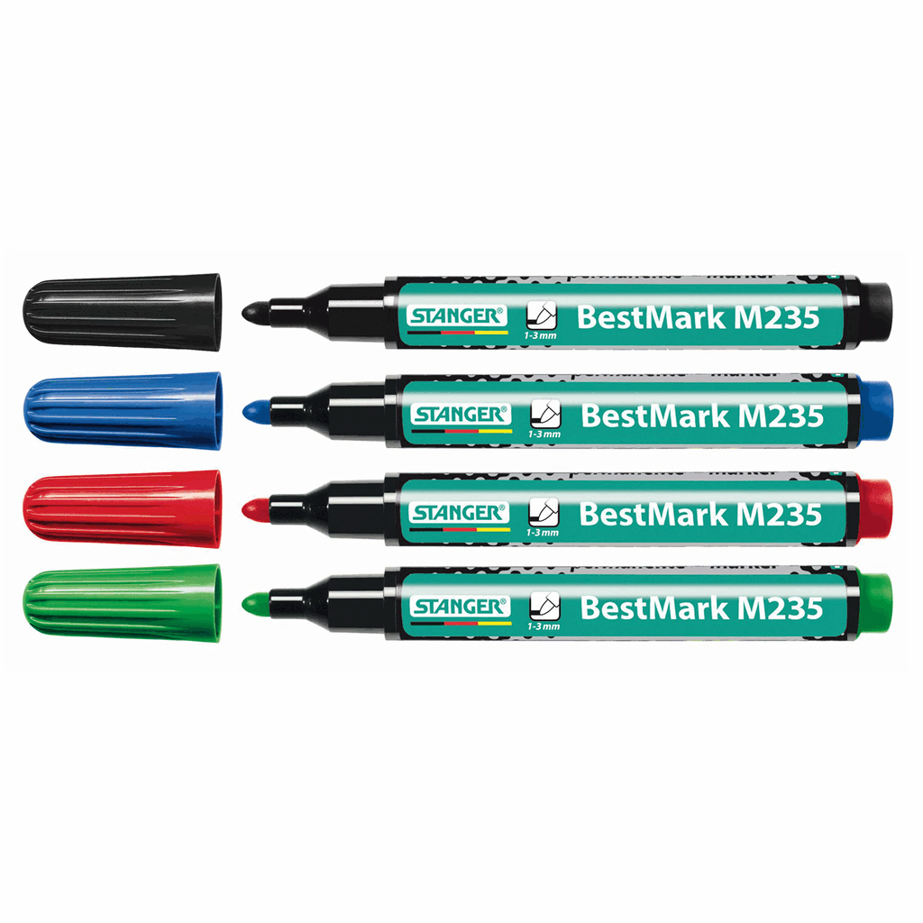 Набір з 4-х маркерів водостійких 1-3 мм Stanger (M235-712012)